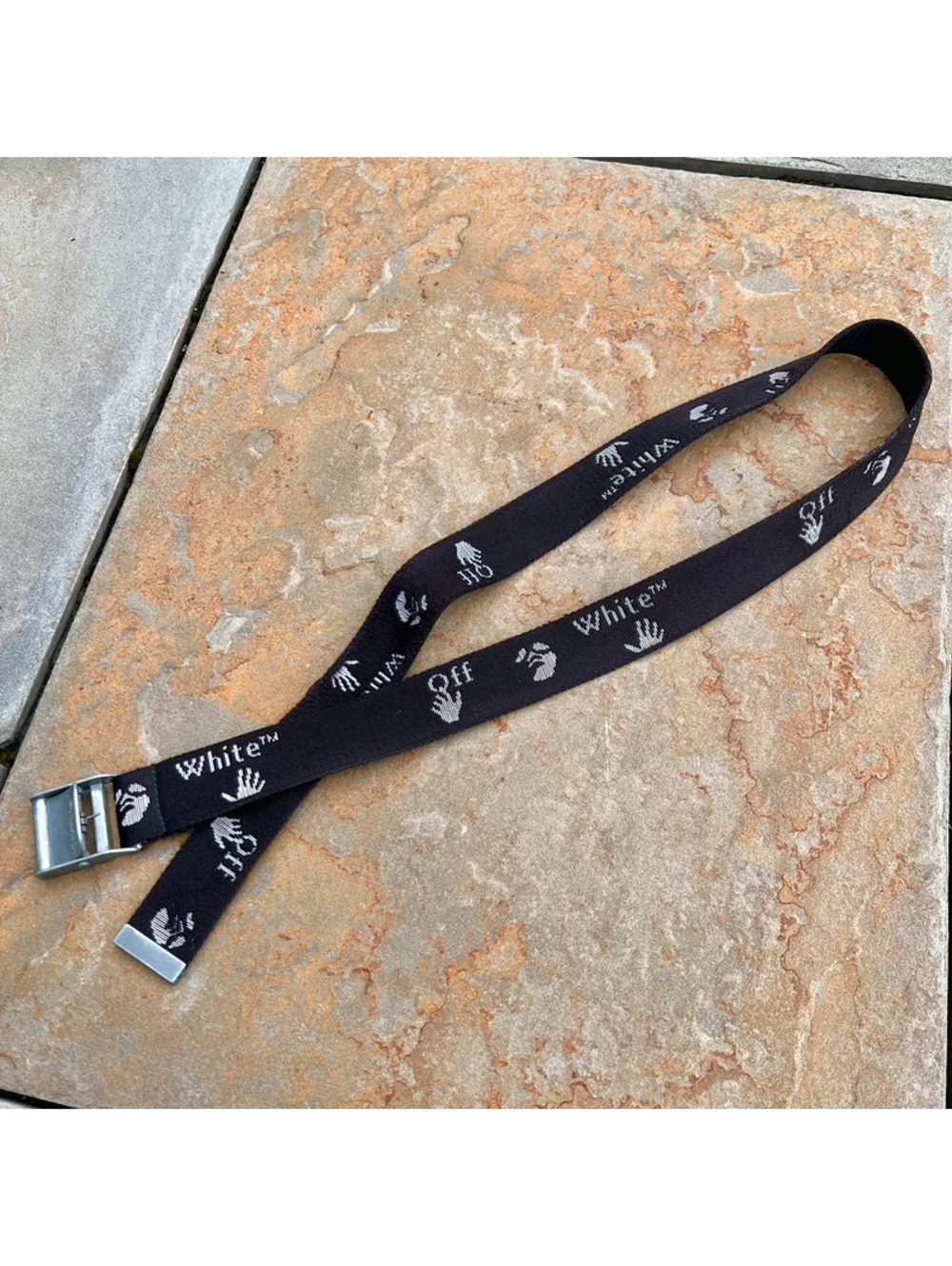 Off-White Swimming Logo Black Belt
